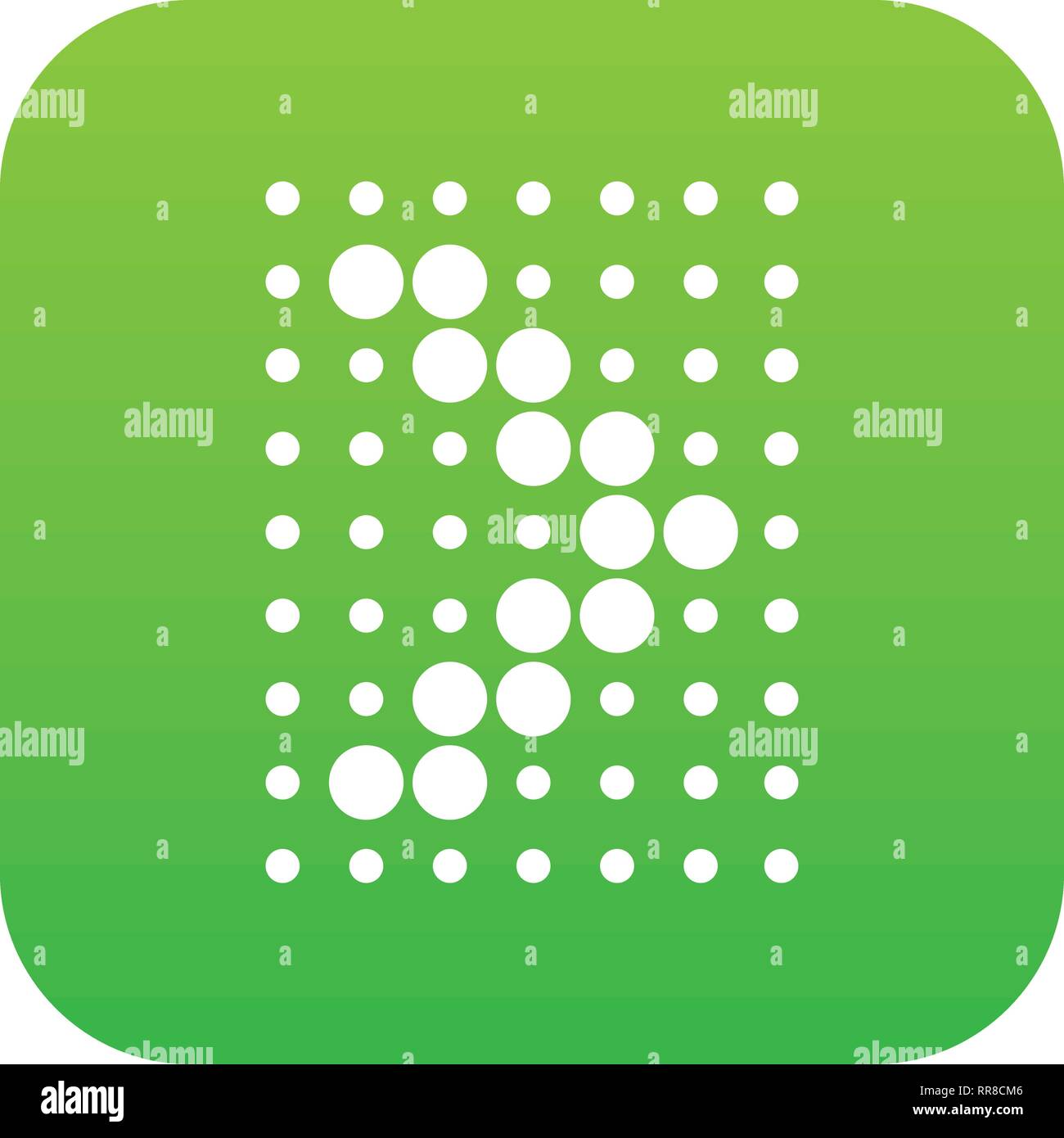 Design element with dots arrow icon green vector Stock Vector Image ...