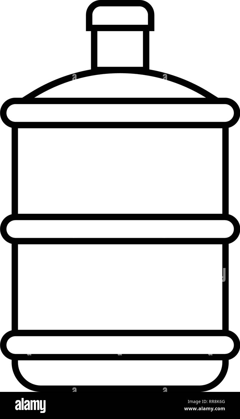 Water gallon icon design template vector isolated illustration Stock