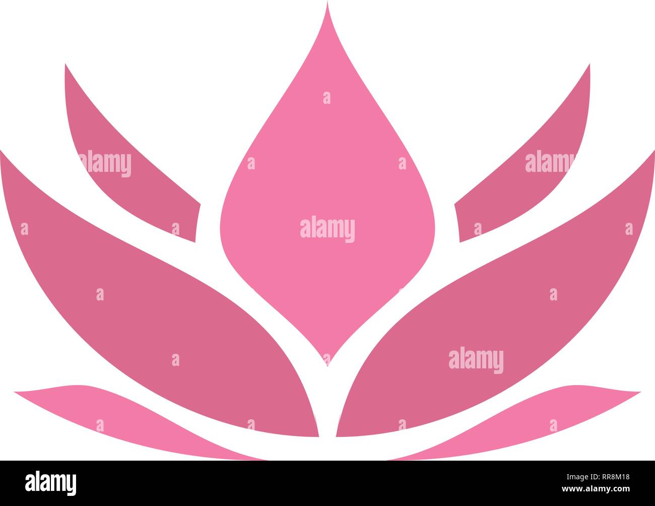 Pink lotus icon design template vector isolated illustration Stock ...