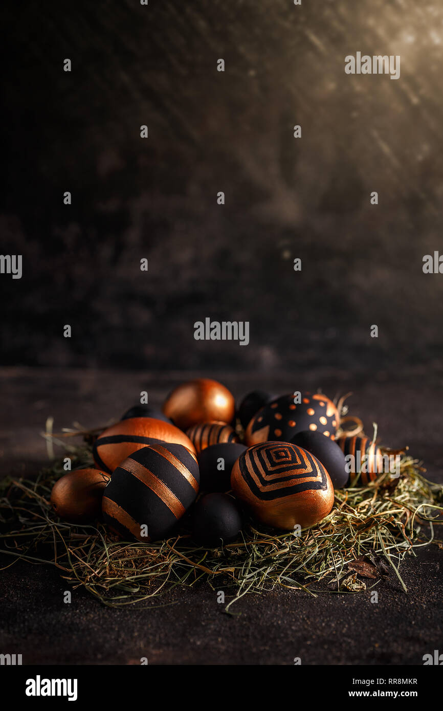 Easter concept. Happy Easter card with copy space for text Stock Photo