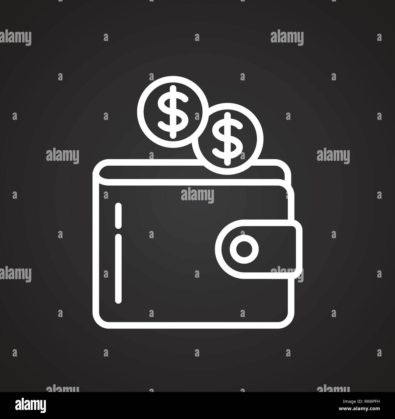 wallpapers Wallet App Icon Black Background https www alamy com wallet cash line icon on black background for graphic and web design modern simple vector sign internet concept trendy symbol for website design web button or mobile app image238065173 html