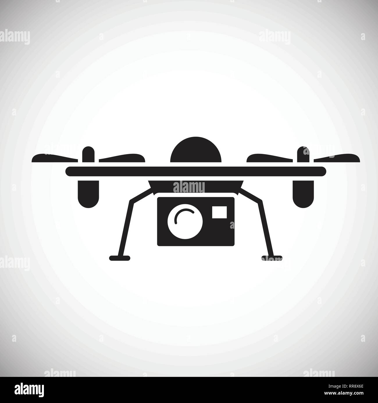 Drone icon on white background for graphic and web design, Modern ...