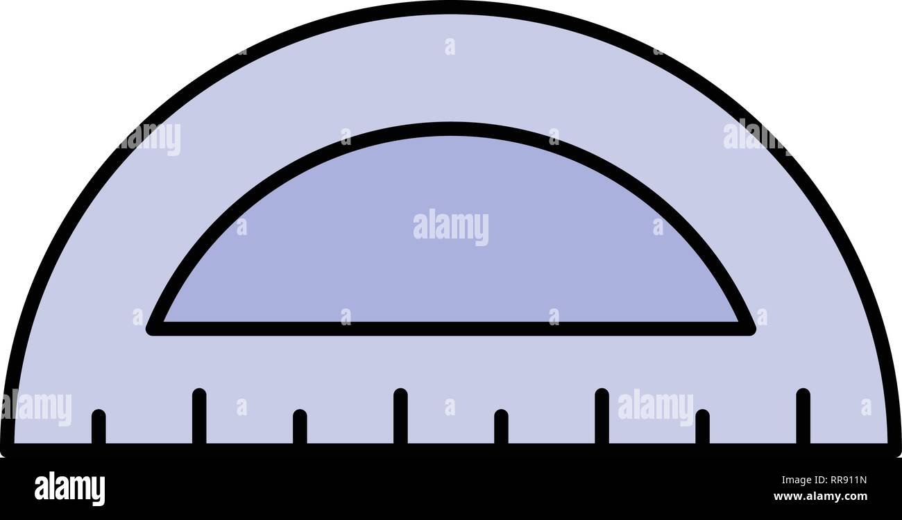 Protractor Vector Icon Sign Icon Vector Illustration For Personal And ...