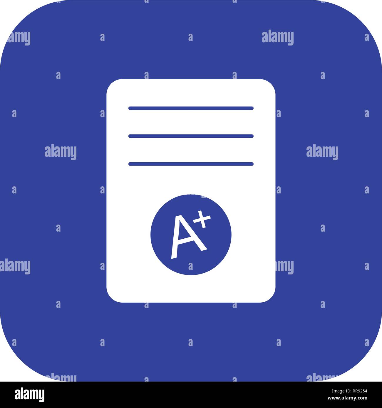 A+ Grade Vector Icon Sign Icon Vector Illustration For Personal And ...