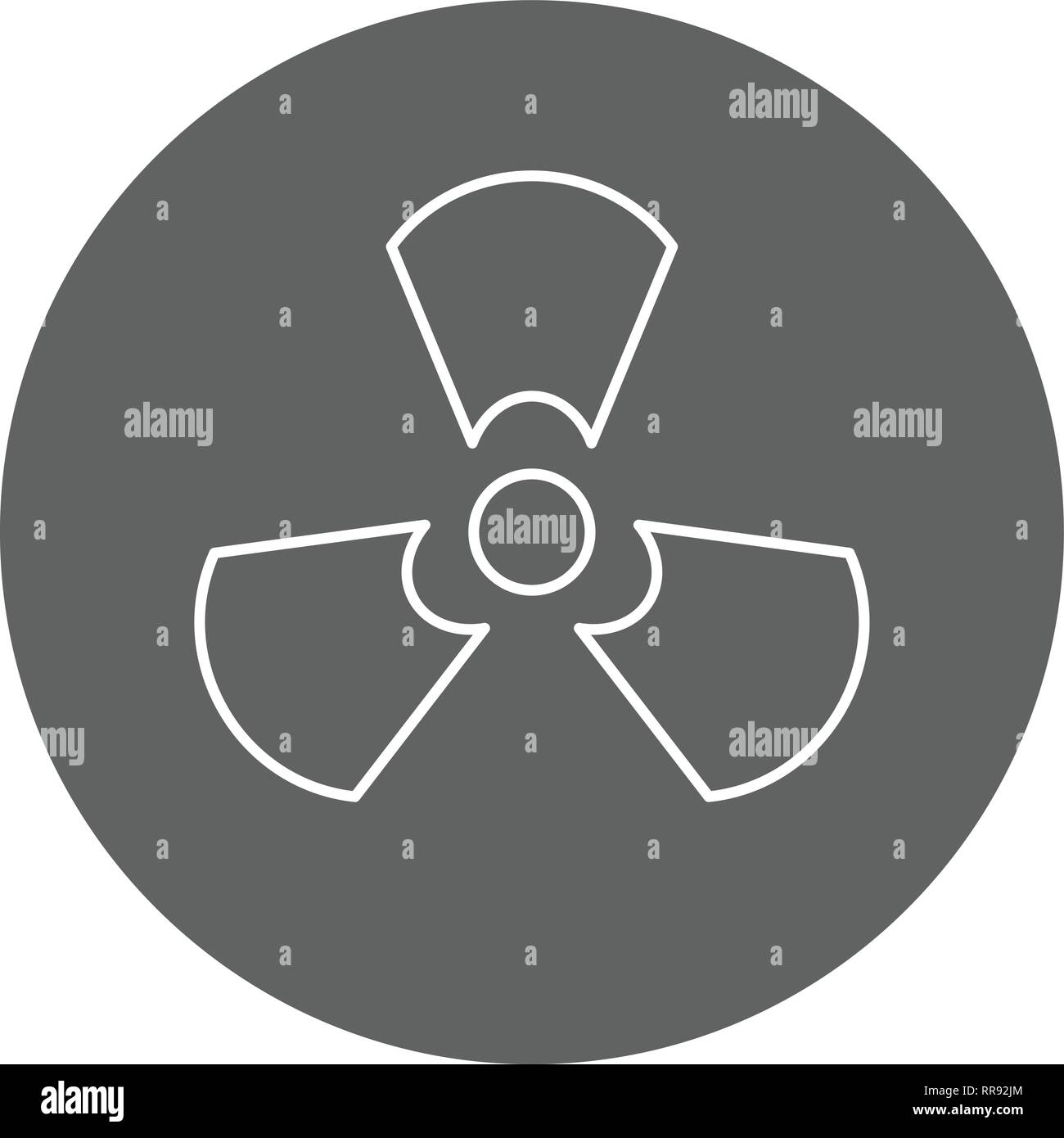 Radiation Vector Icon Sign Icon Vector Illustration For Personal And ...