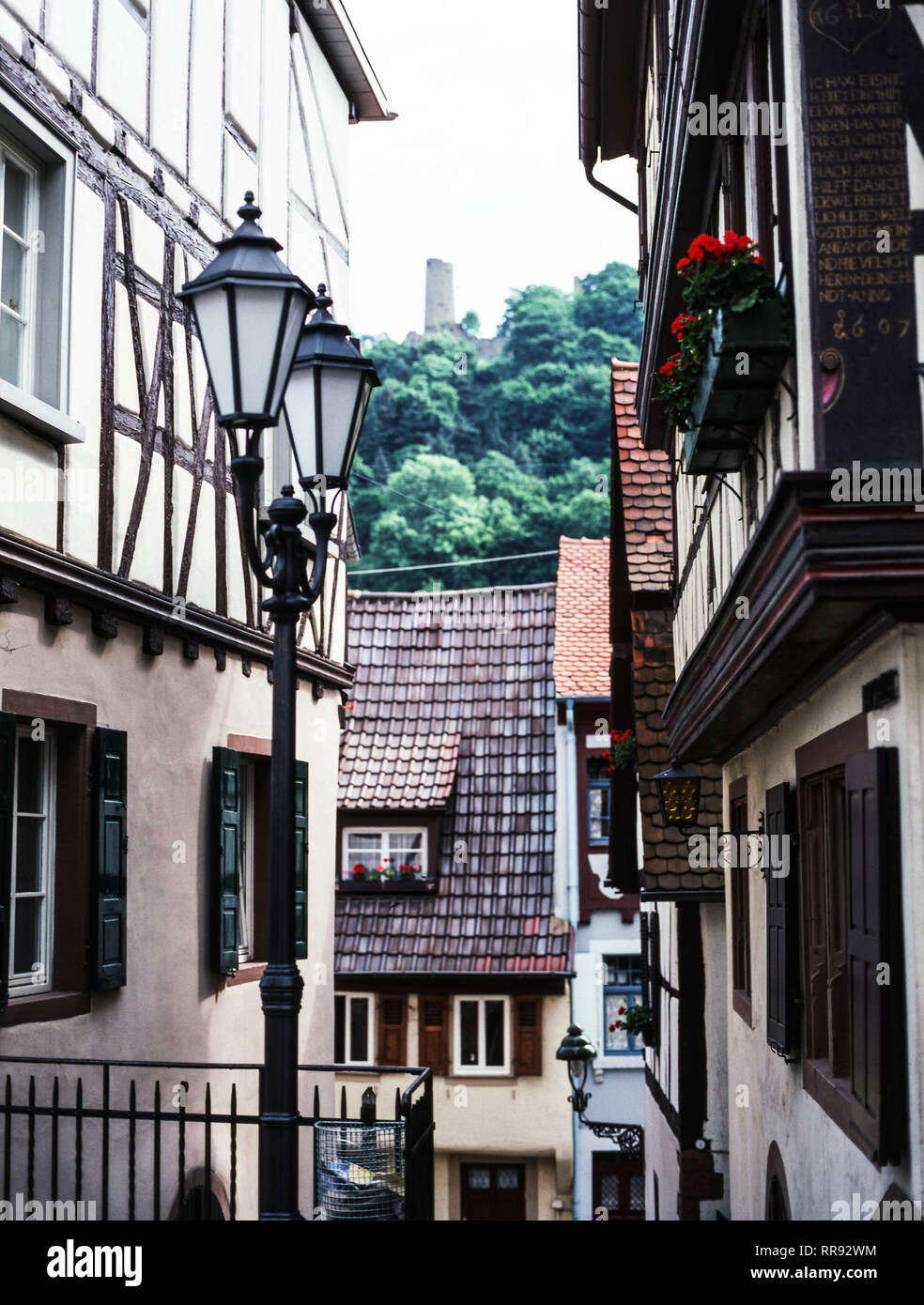 Germany. Weinheim town in the State of Baden-Wurttemberg. 15 Km from Heildelberg. Stock Photo