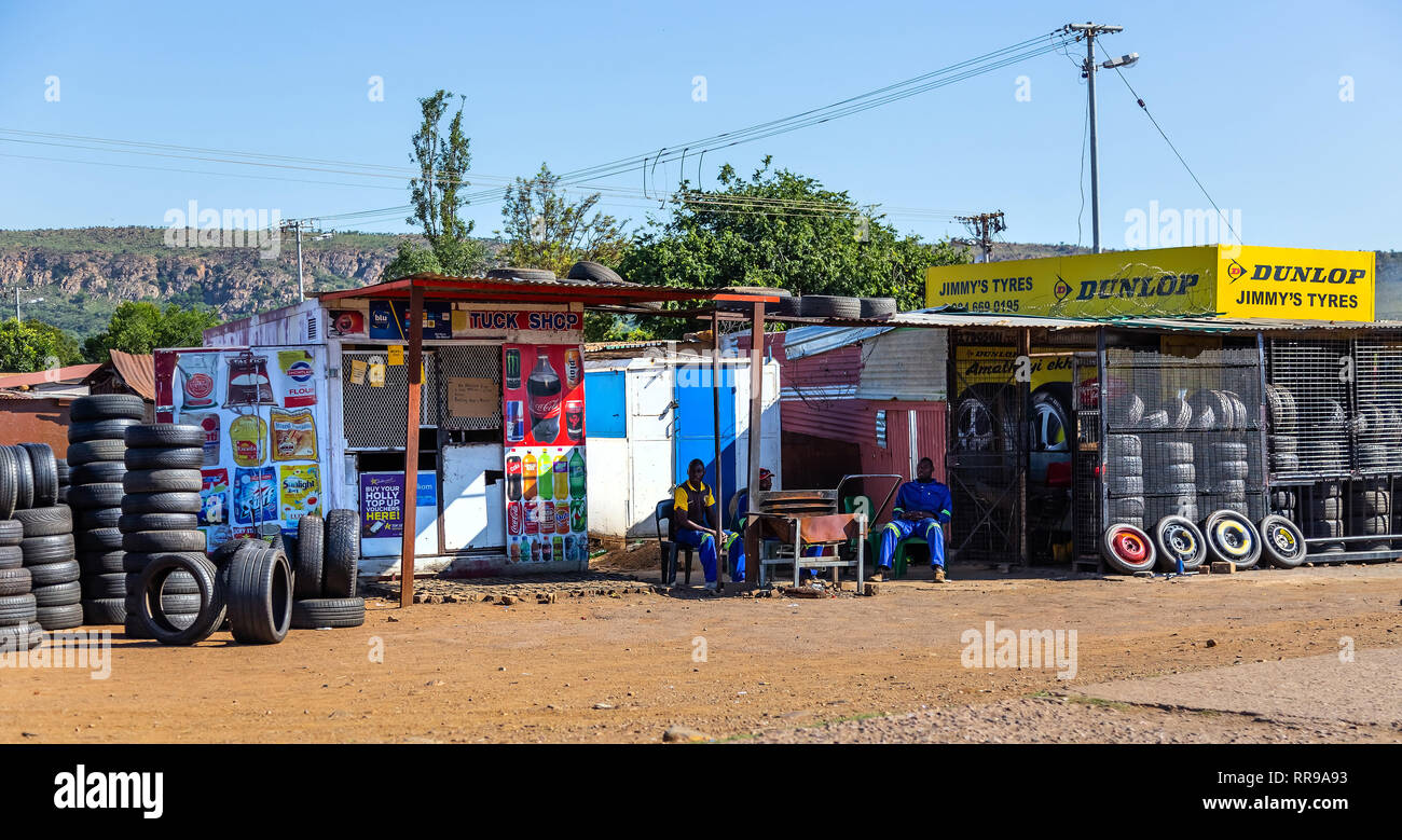 Johannesburg, South Africa, 9 November 2018 Street stalls selling