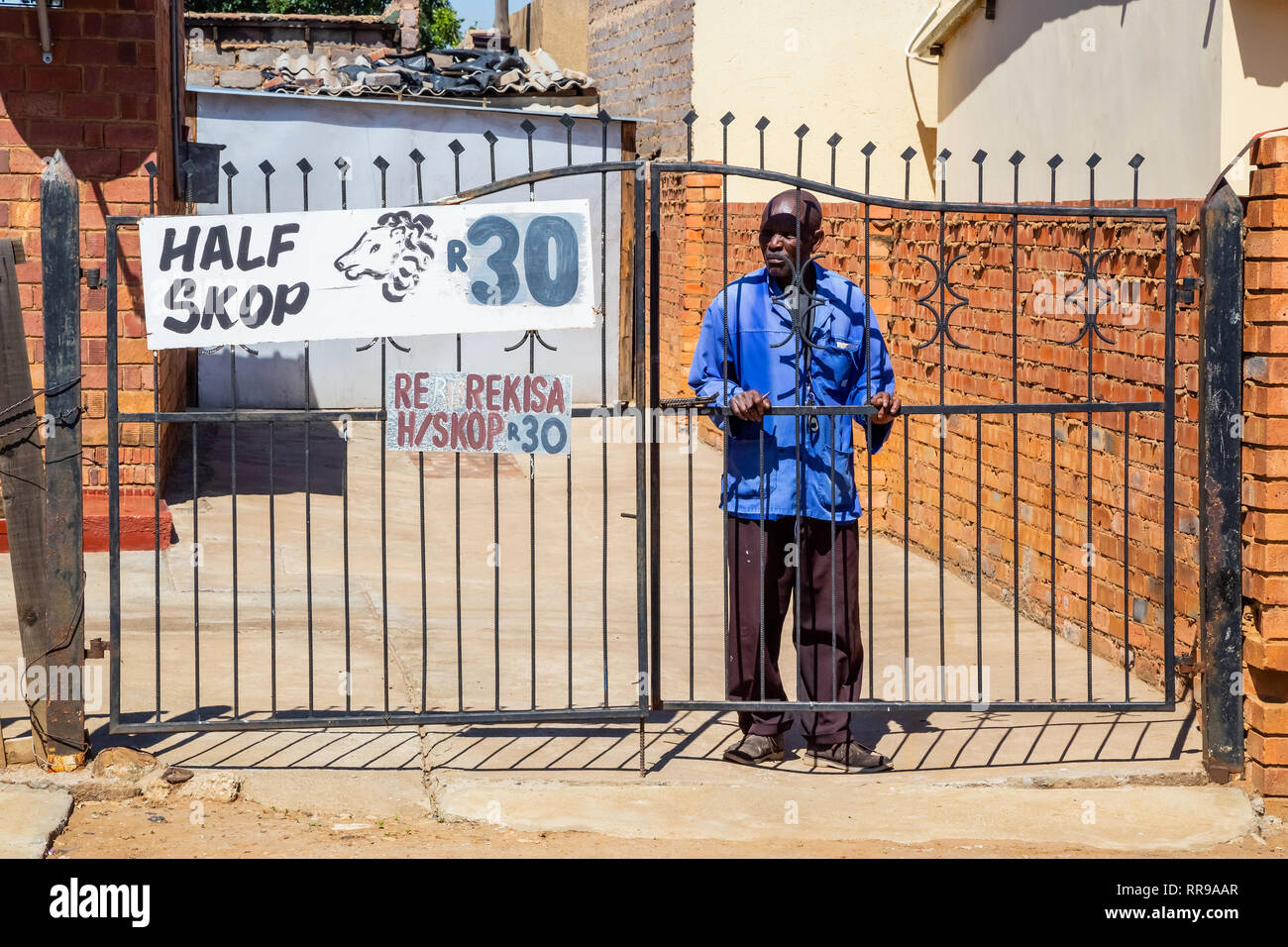 Johannesburg, South Africa, 15 November 2018 Man standing behind