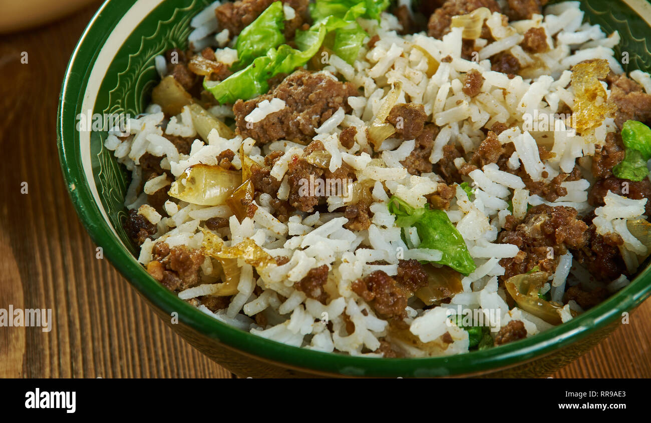 Jailhouse Rice, delicious casserole recipe with rice, ground beef and ...