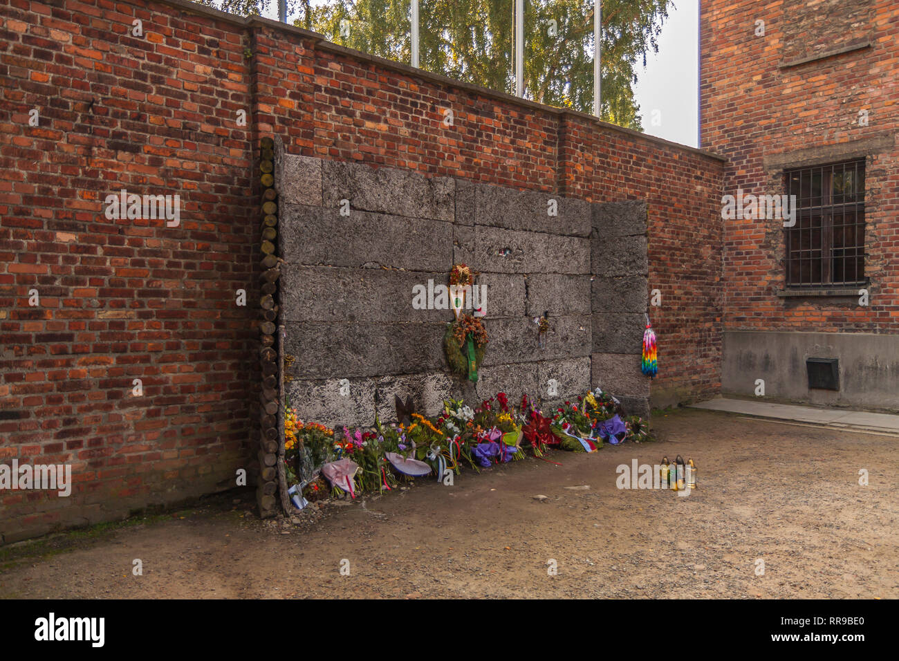 The Nazi Death Camp at Auschwitz Stock Photo