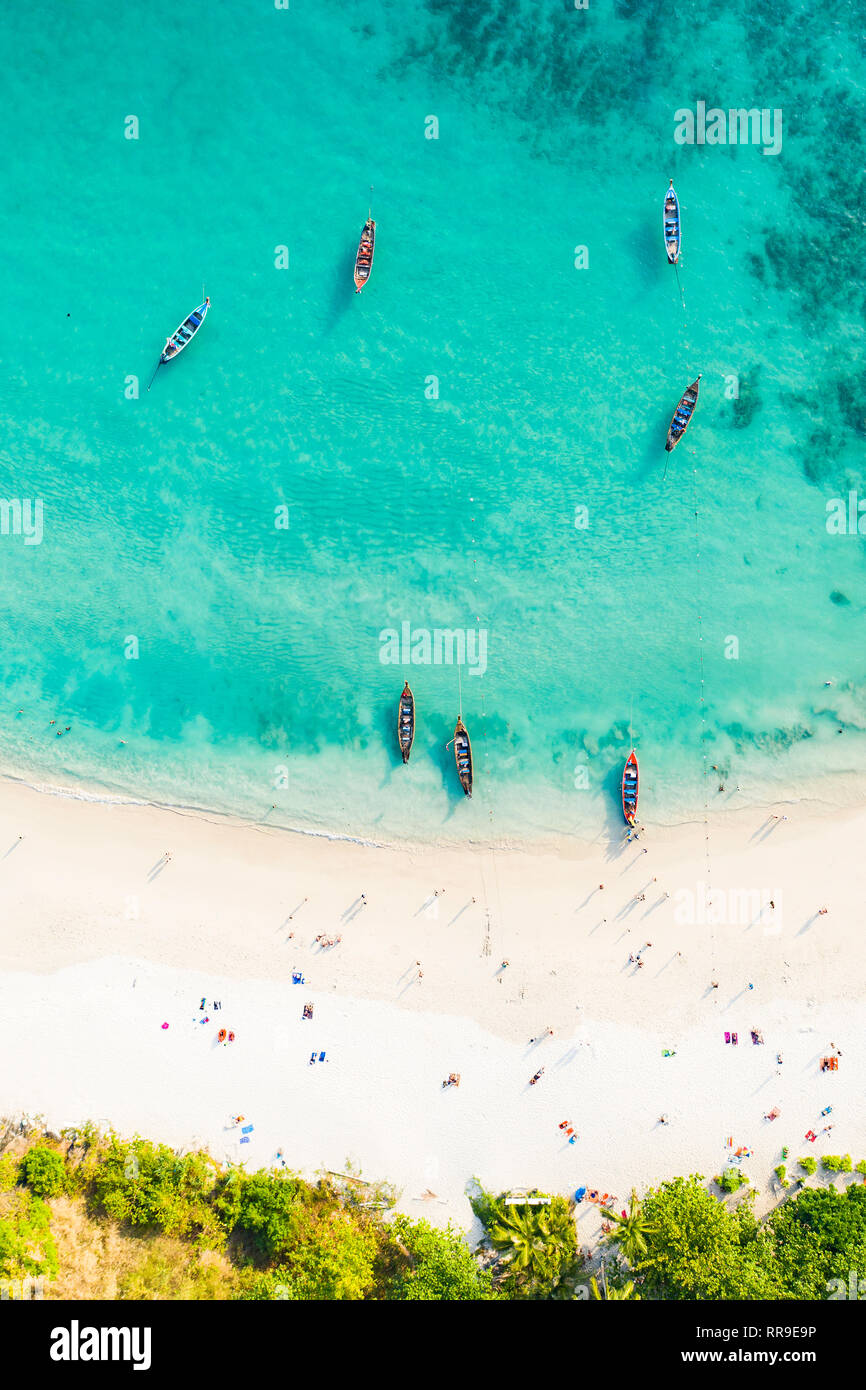 View From Above Aerial View Of A Beautiful Tropical Beach