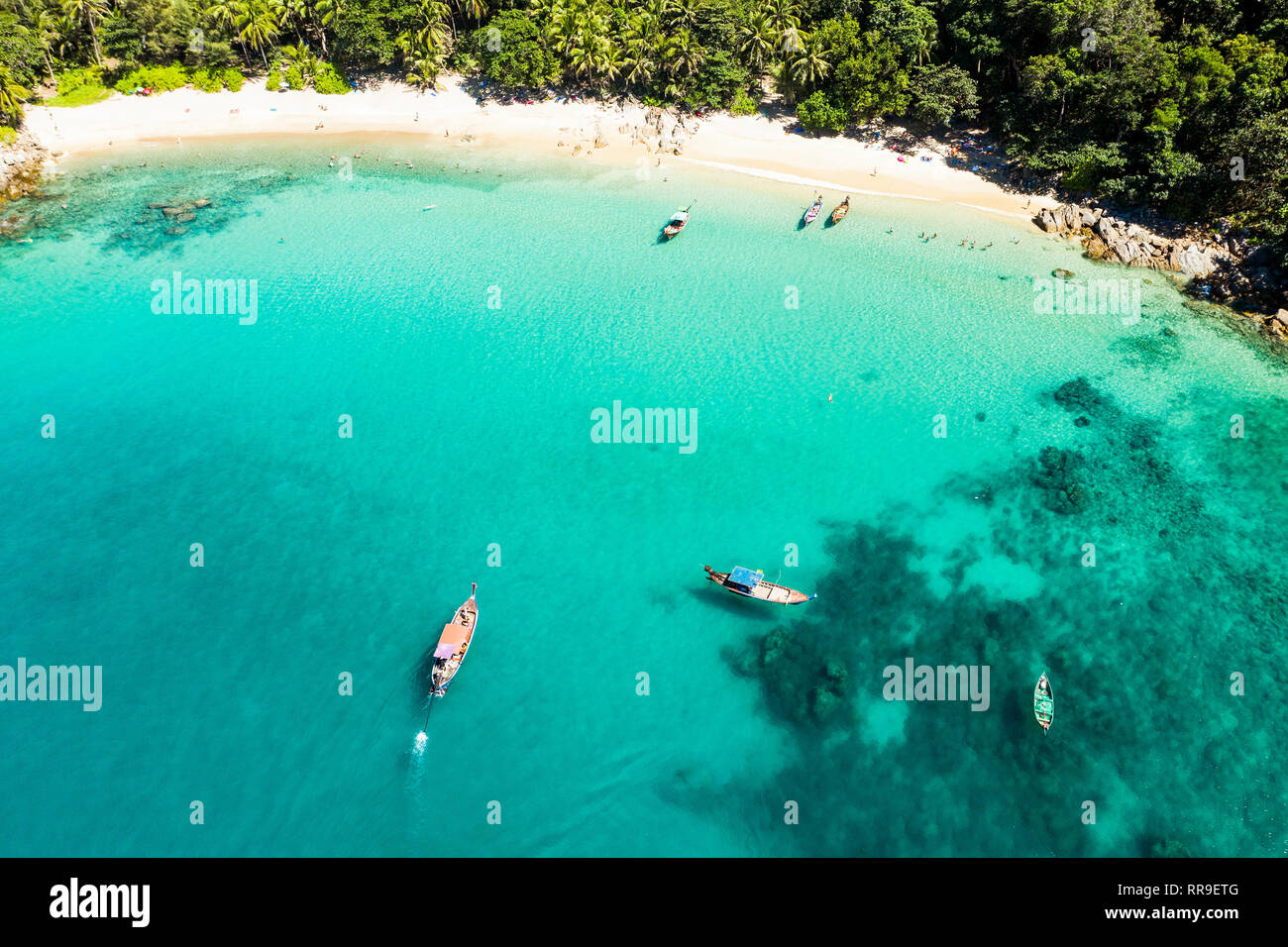 View From Above Aerial View Of A Beautiful Tropical Beach