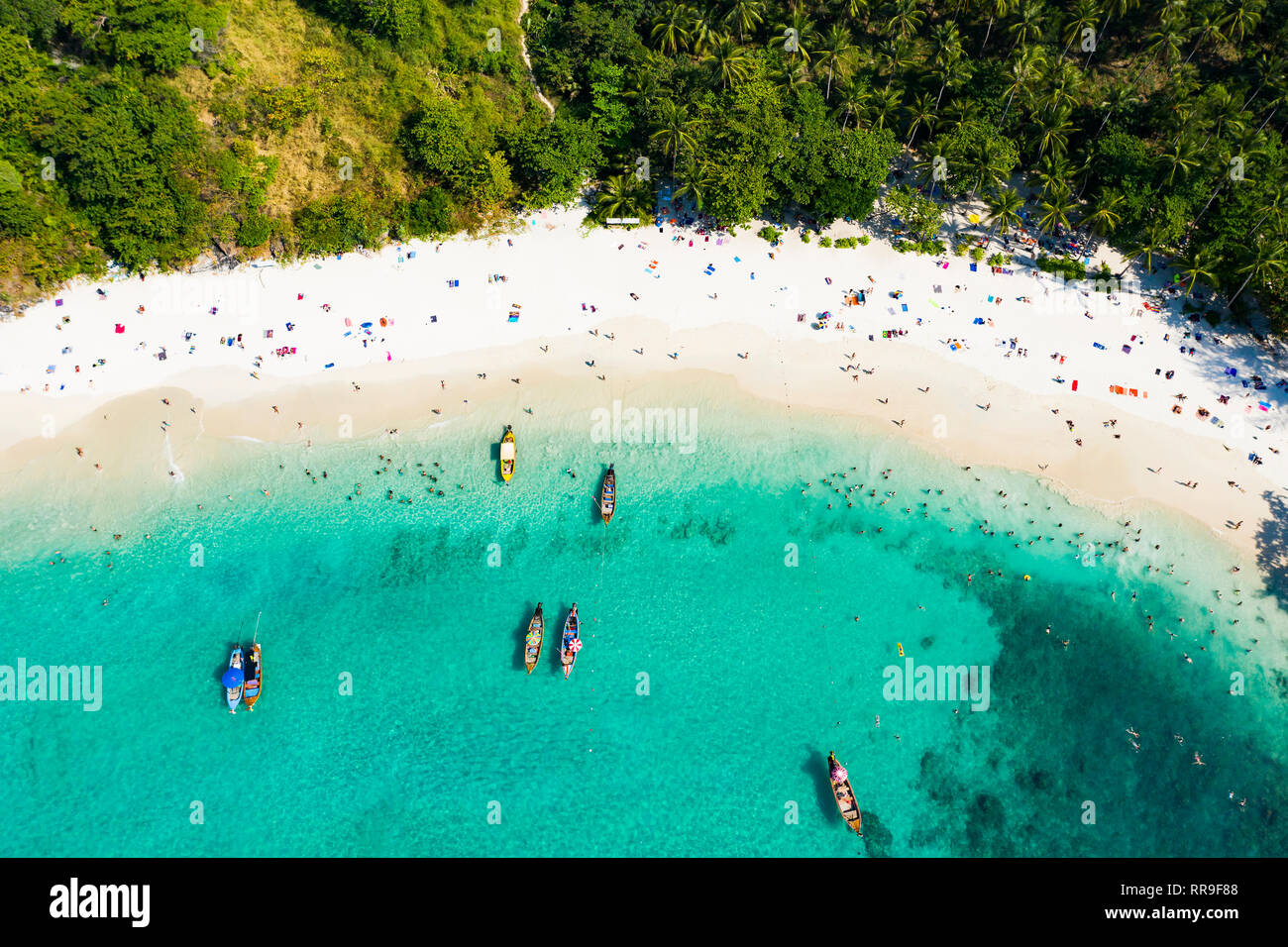 View From Above Aerial View Of A Beautiful Tropical Beach