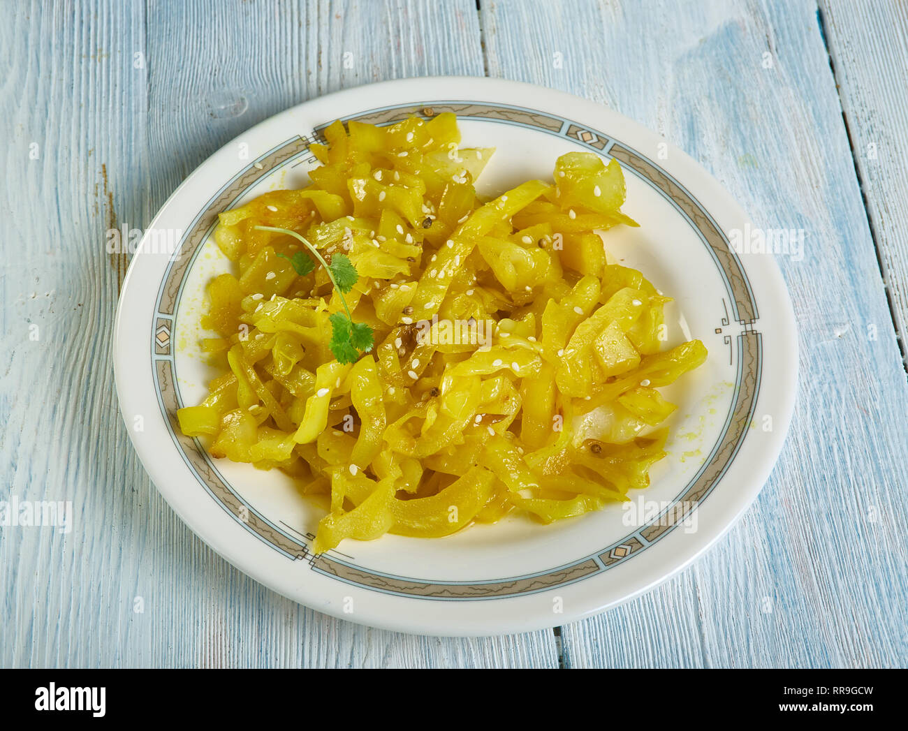 Patta Gobhi Gujarati , Cabbage Cooked in Gujarati Style Stock Photo Alamy