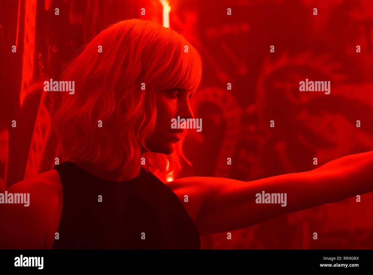 charlize-theron-atomic-blonde-high-resolution-stock-photography-and