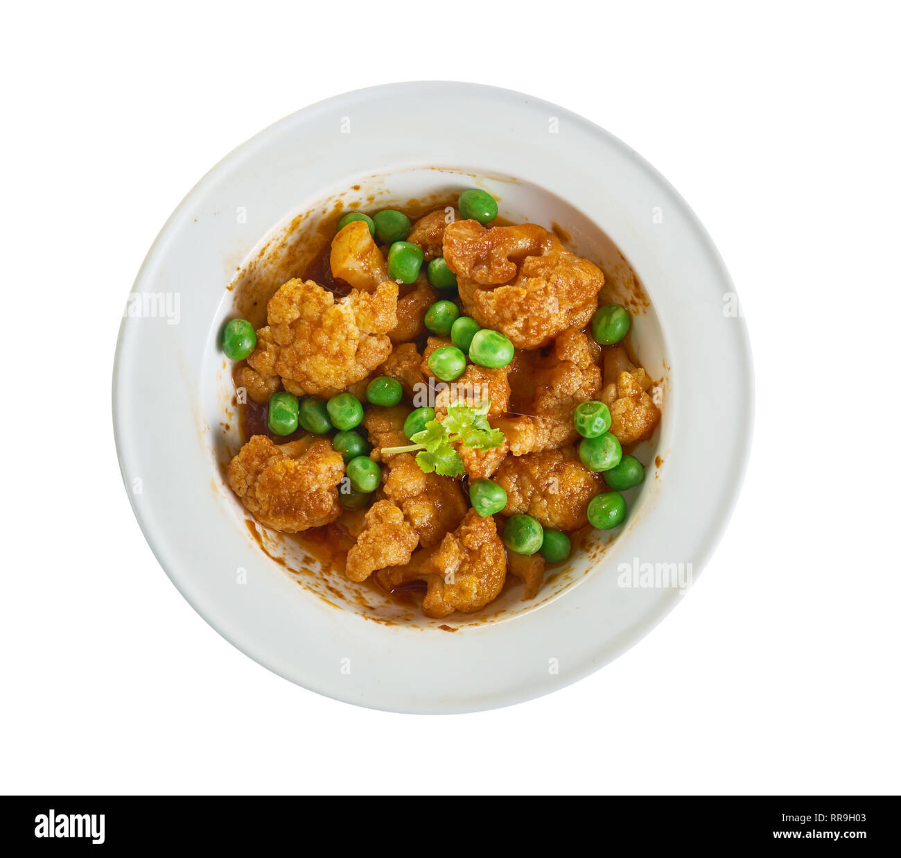 Masala Gobi cauliflower cooked in spicy curry Stock Photo Alamy