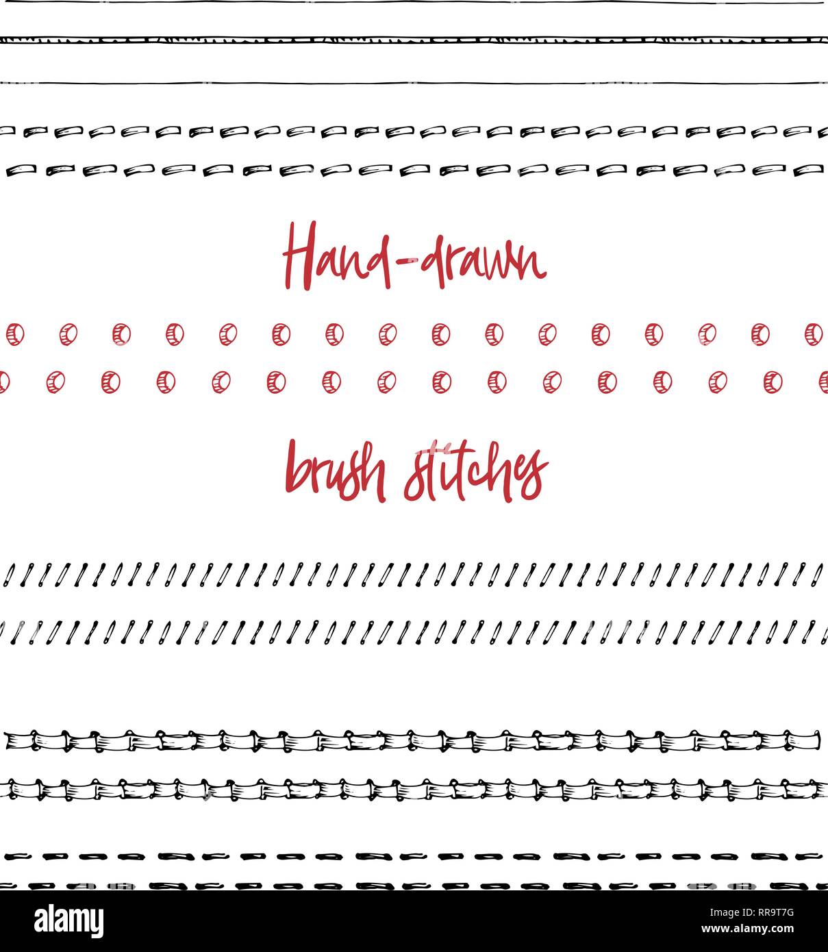 Stitch Craft Brushes, Styles & More: A Collection Of Stitch Craft Textures,  Styles, Brushes and Patterns For Adobe Illustrator