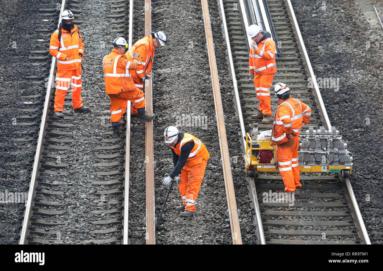 Network Rail Engineering Work High Resolution Stock Photography and