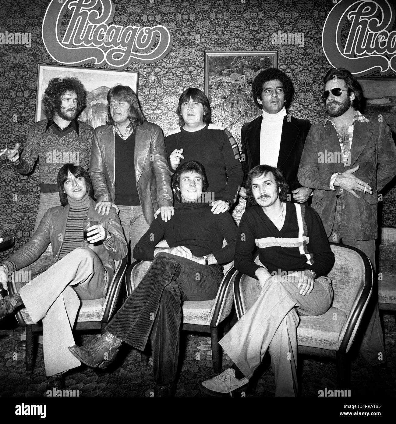 Popgruppe CHICAGO, 70er Jahre. B53883 DFA / Überschrift: CHICAGO Stock Photo