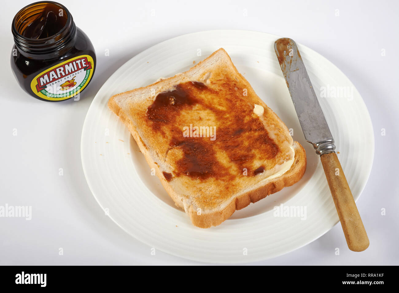 Marmite on toast Stock Photo Alamy