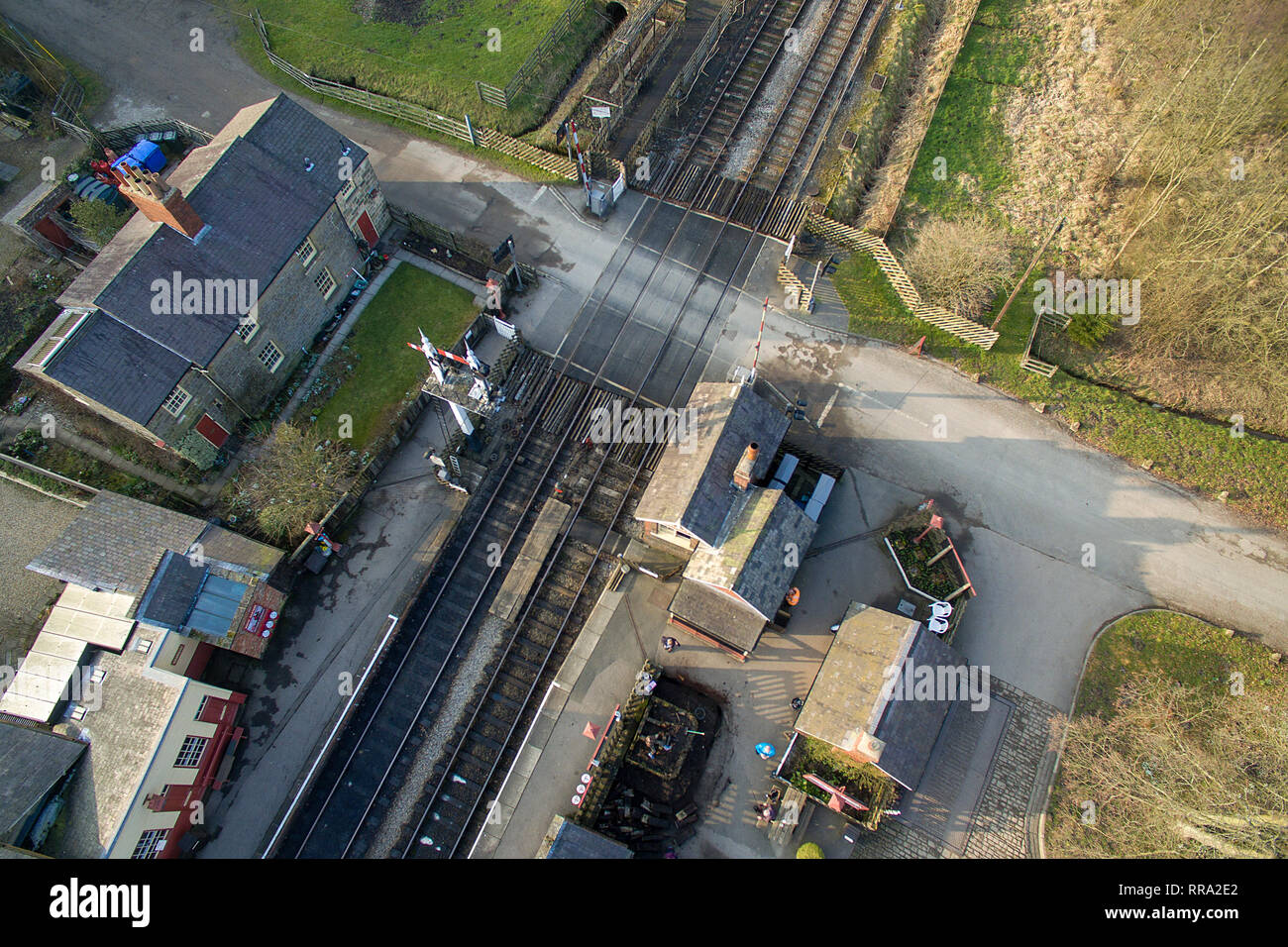 Levisham station, north yorkshire moors railway Stock Photo