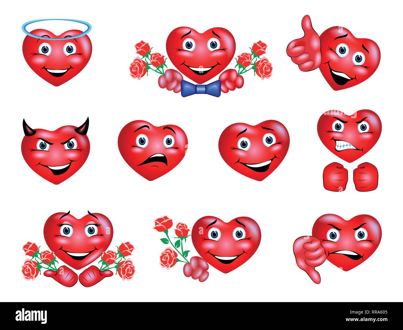 collection-of-funny-heart-emoticons-isolated-on-white-background