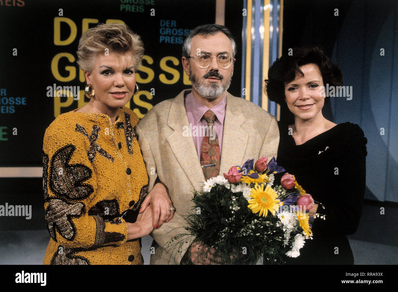 DER GROSSE PREIS / MARIANNE PRILL, Sieger WOLFGANG KULLMANN, SILVIA BRETSCHNEIDER, Sendung vom 21.2.1991 EM / Überschrift: DER GROSSE PREIS Stock Photo