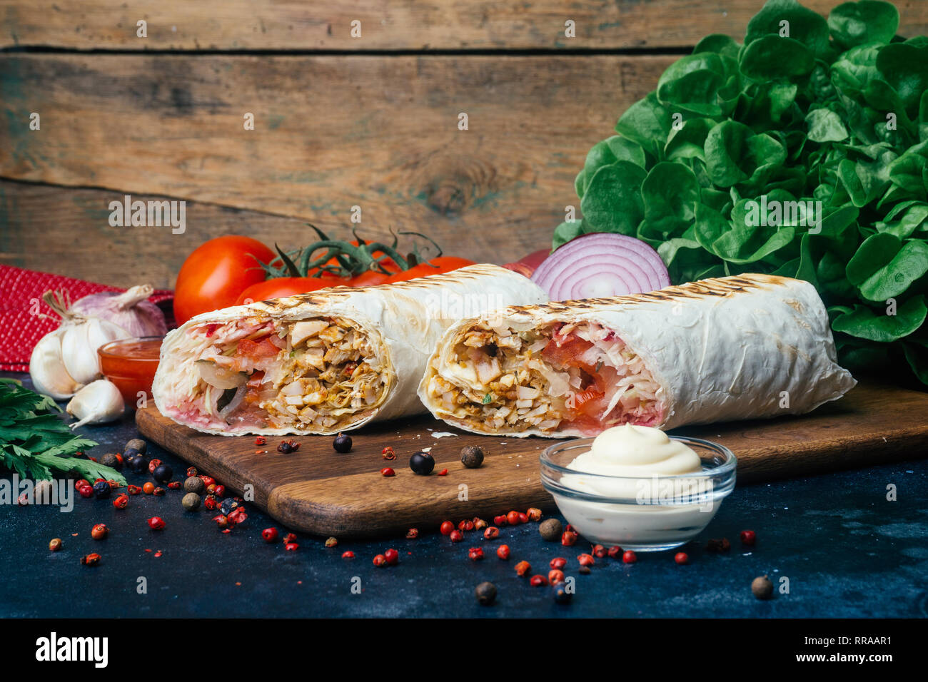 Kebab shawarma hi-res stock photography and images - Alamy