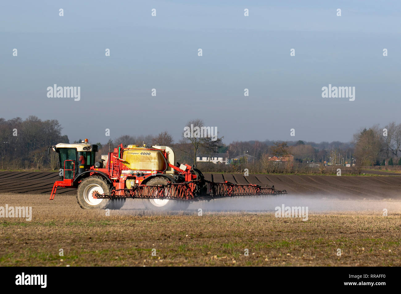 Burscough, Lancashire. 25th February 2019. UK Weather. Firm ground and