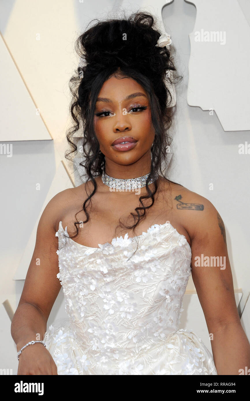 Los Angeles, USA. 24th Feb, 2019. SZA attending the 91st Annual Academy Awards at Hollywood & Highland Center on February 24, 2019 in Hollywood, California. Credit: Geisler-Fotopress GmbH/Alamy Live News Stock Photo