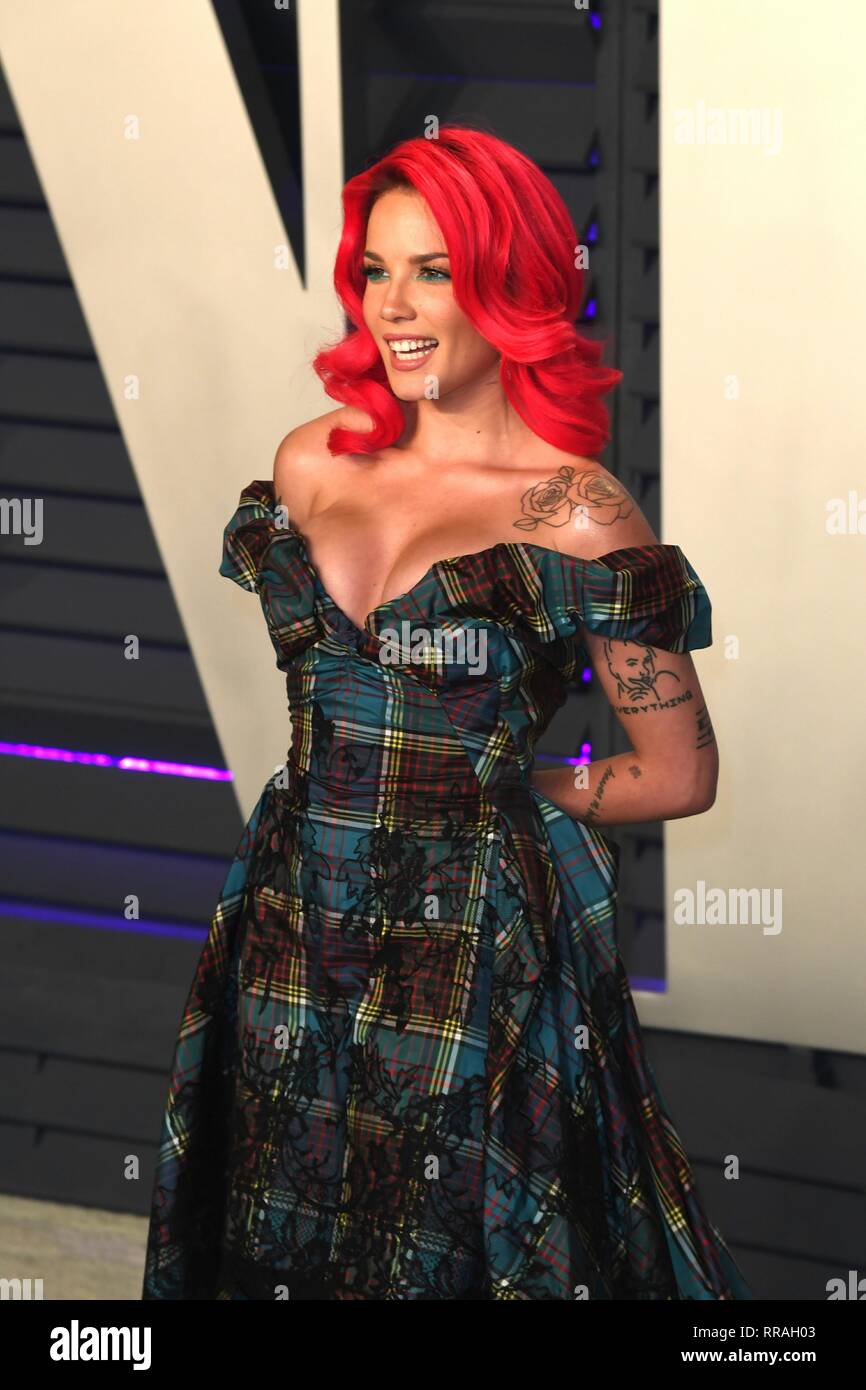 Los Angeles, USA. 24th Feb, 2019. LOS ANGELES, CA - FEBRUARY 24: Halsey