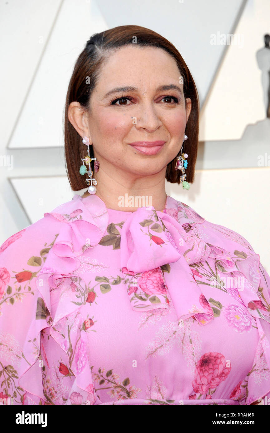 Los Angeles, USA. 24th Feb, 2019. Maya Rudolph attending the 91st ...