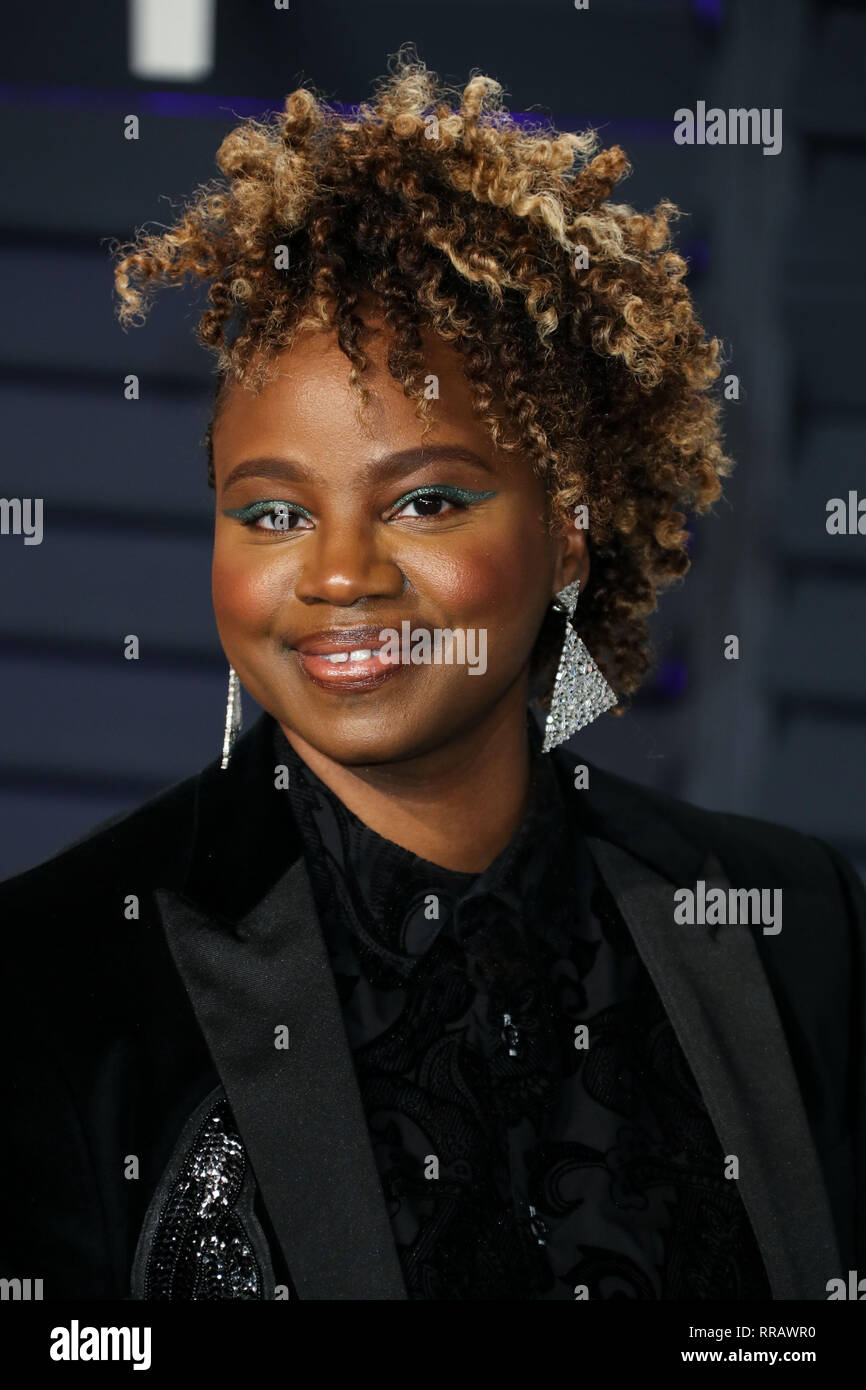 BEVERLY HILLS, LOS ANGELES, CA, USA - FEBRUARY 24: Dee Rees arrives at ...
