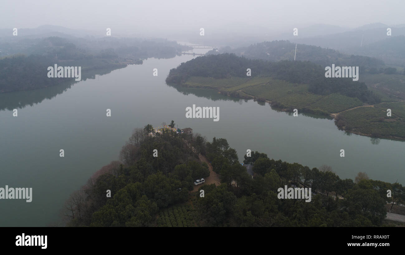 February 25, 2019 - Liyang, Liyang, China - Liyang,CHINA-Aerial ...