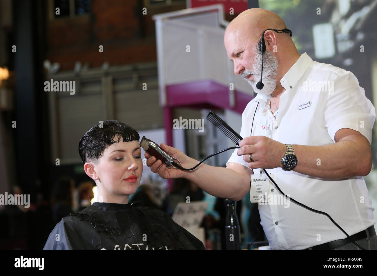 Manchester Uk 25th Feb 2019 The Pro Hair Show 2019 Takes Place
