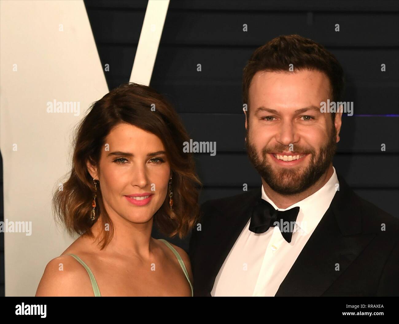 LOS ANGELES, CA - FEBRUARY 24: Cobie Smulders and Taran Killam at the
