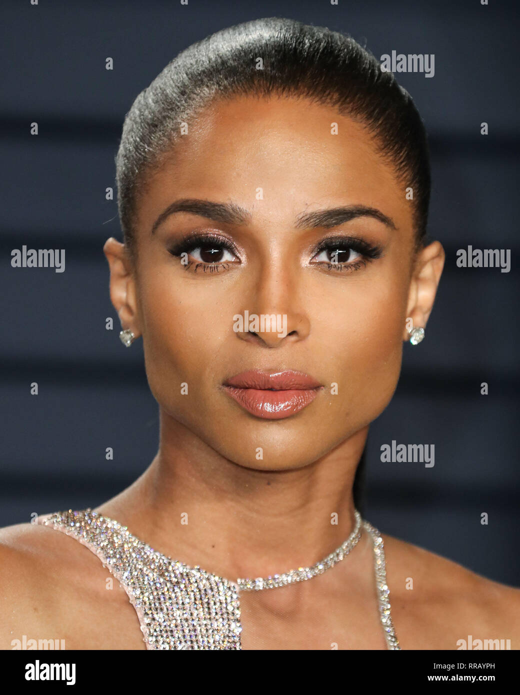 Ciara attending vanity fair oscar party held wallis annenberg center hi