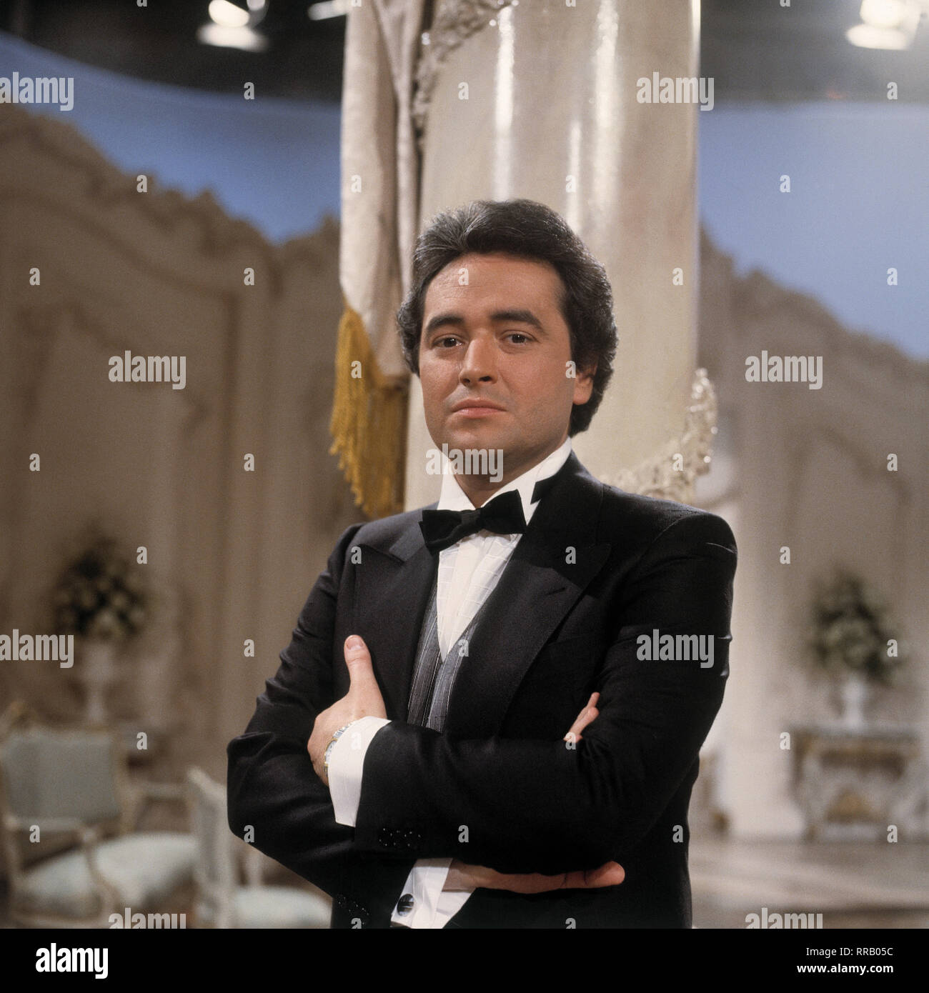 Der spanische Tenor JOSE CARRERAS, 1980er Jahre. / Überschrift: JOSE CARRERAS Stock Photo