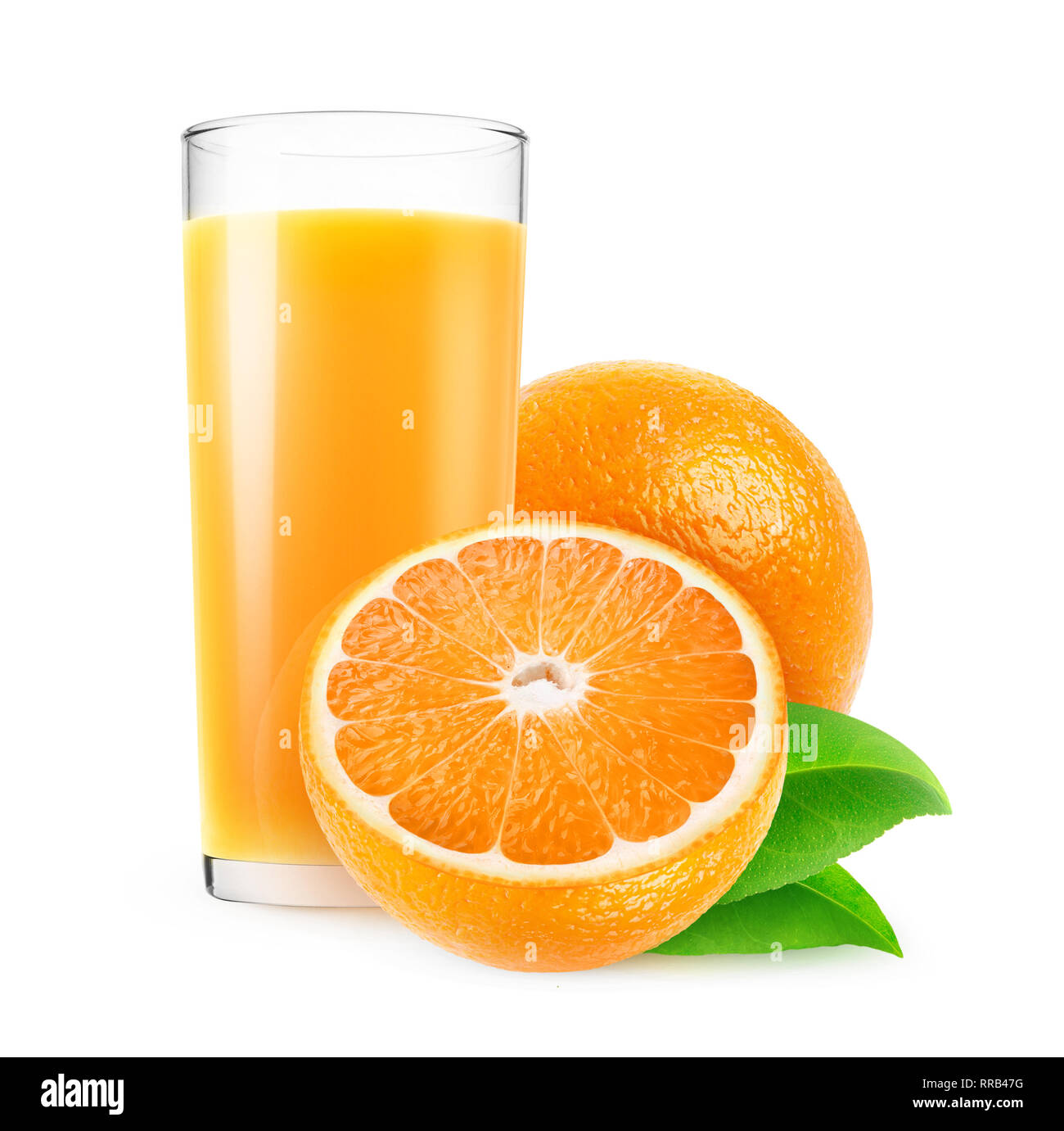 A glass of fresh organic orange juice design element