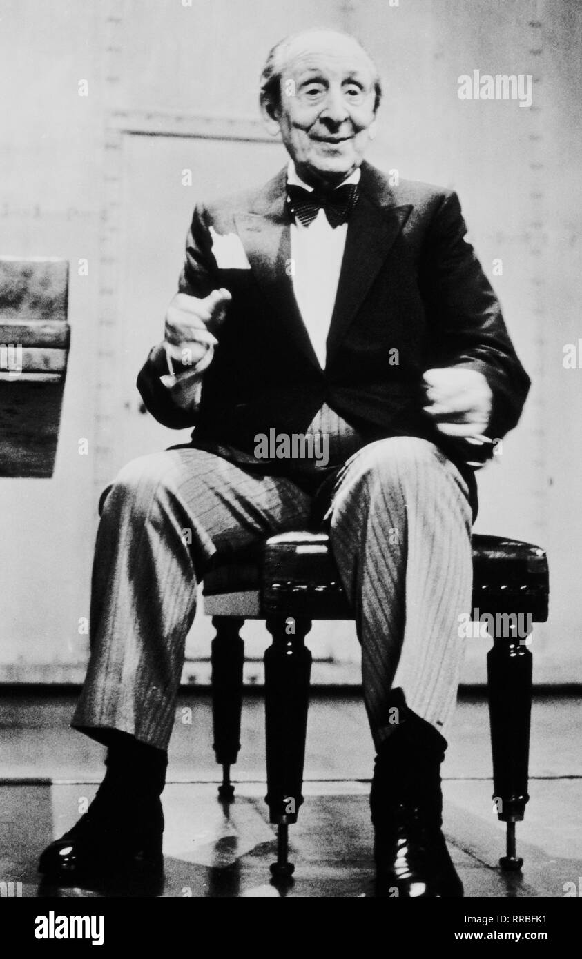 The Famous American Pianist VLADIMIR HOROWITZ (1903-1989), Born in Russia, Portrait ca. 1986. B229692 / Überschrift: VLADIMIR HOROWITZ Stock Photo