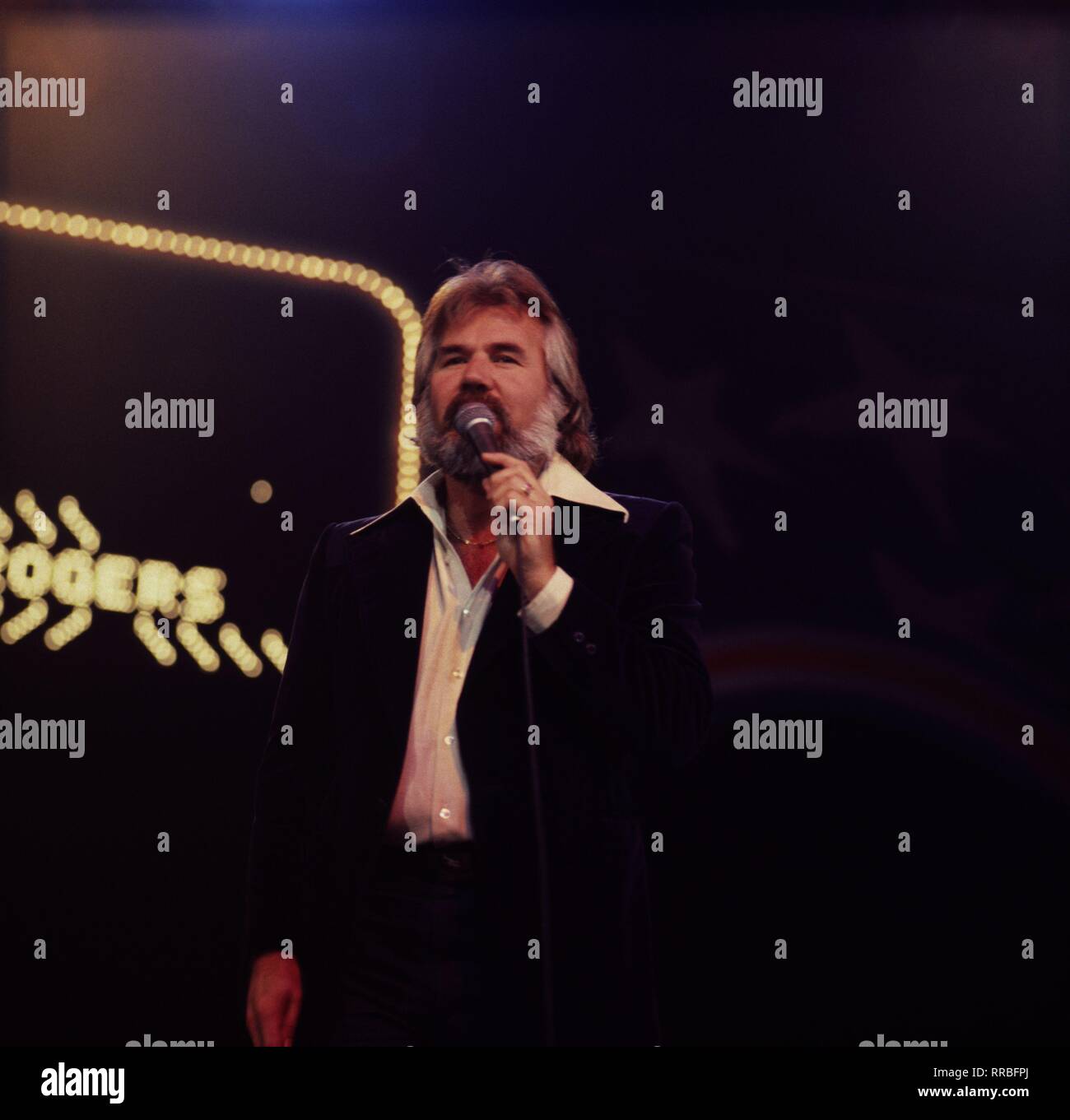 Country Singer KENNY ROGERS (ca. 1982) / Überschrift KENNY ROGERS