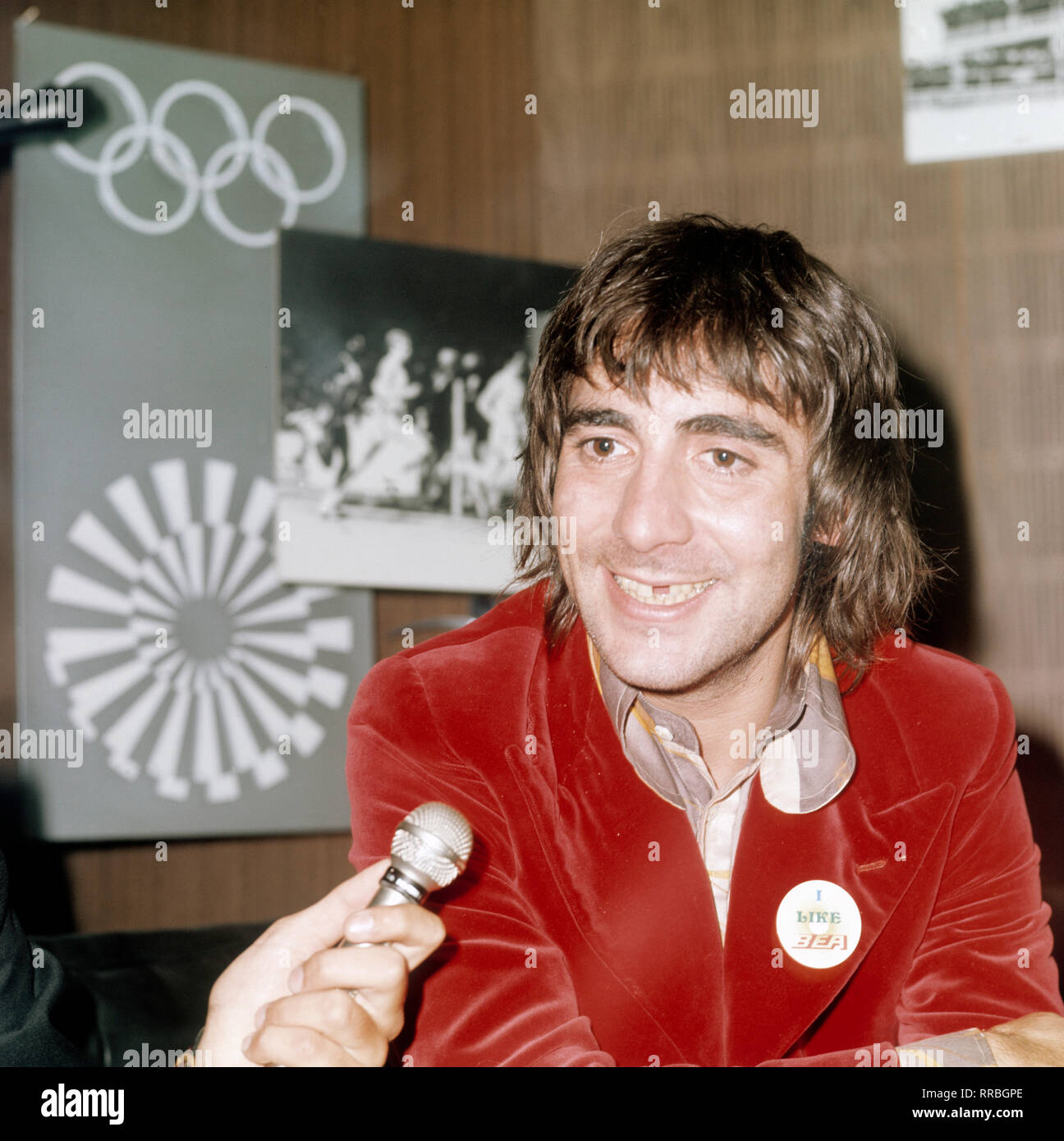 The Who - Keith Moon (1946-1978), British Rock Musician, The Who, Drummer, Portrait (1970s) / Überschrift: The Who Stock Photo