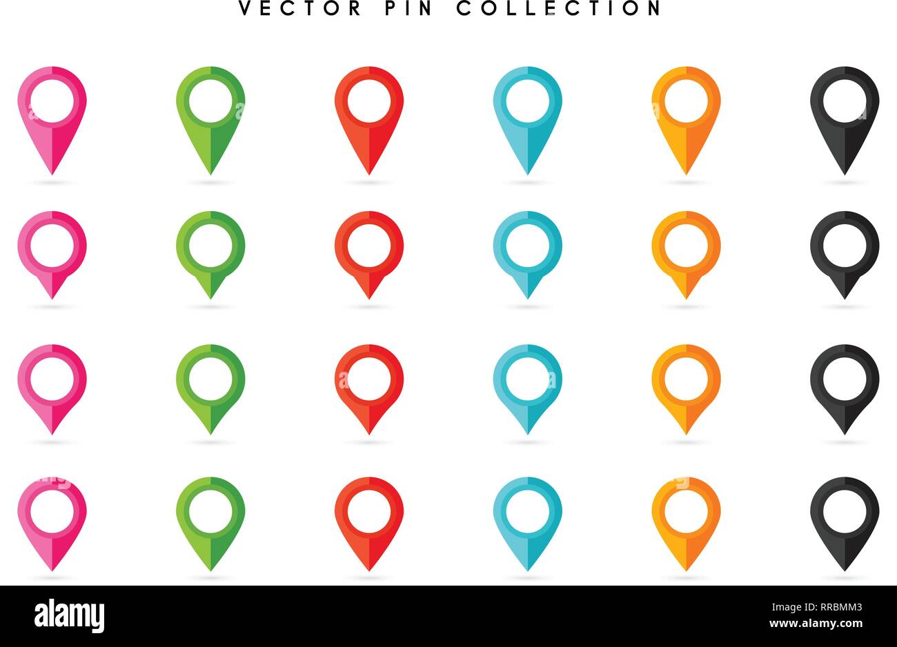 Location pin. Map pin flat icon vector design Stock Vector Image & Art ...