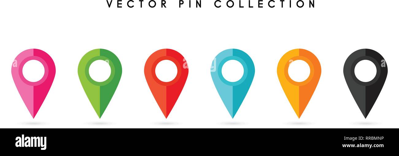Location pin. Map pin flat icon vector design Stock Vector Image & Art ...