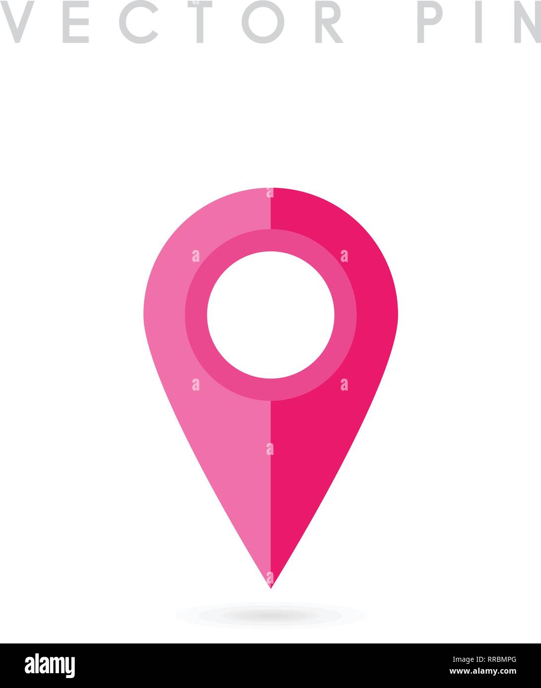 Location pin. Map pin flat icon vector design Stock Vector Image & Art ...