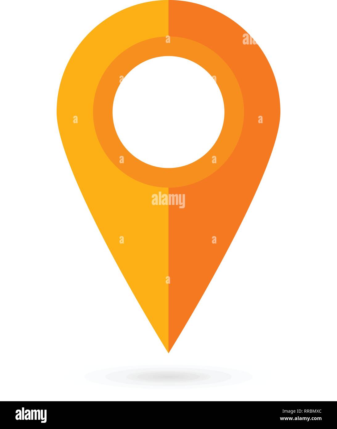 Location pin. Map pin flat icon vector design Stock Vector Image & Art ...