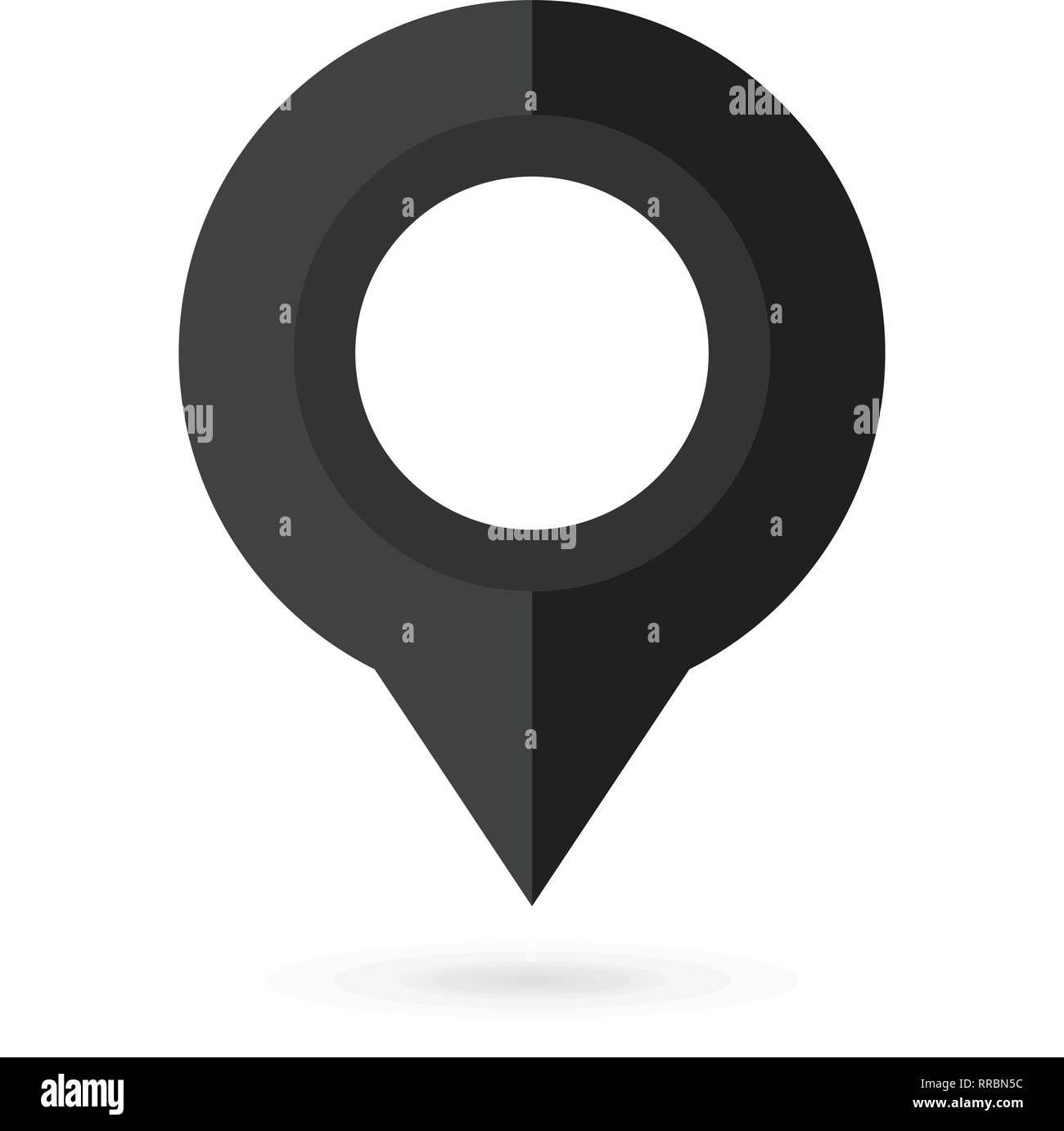 Location pin. Map pin flat icon vector design Stock Vector Image & Art