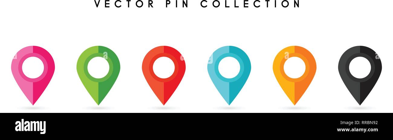 Location pin. Map pin flat icon vector design Stock Vector Image & Art ...