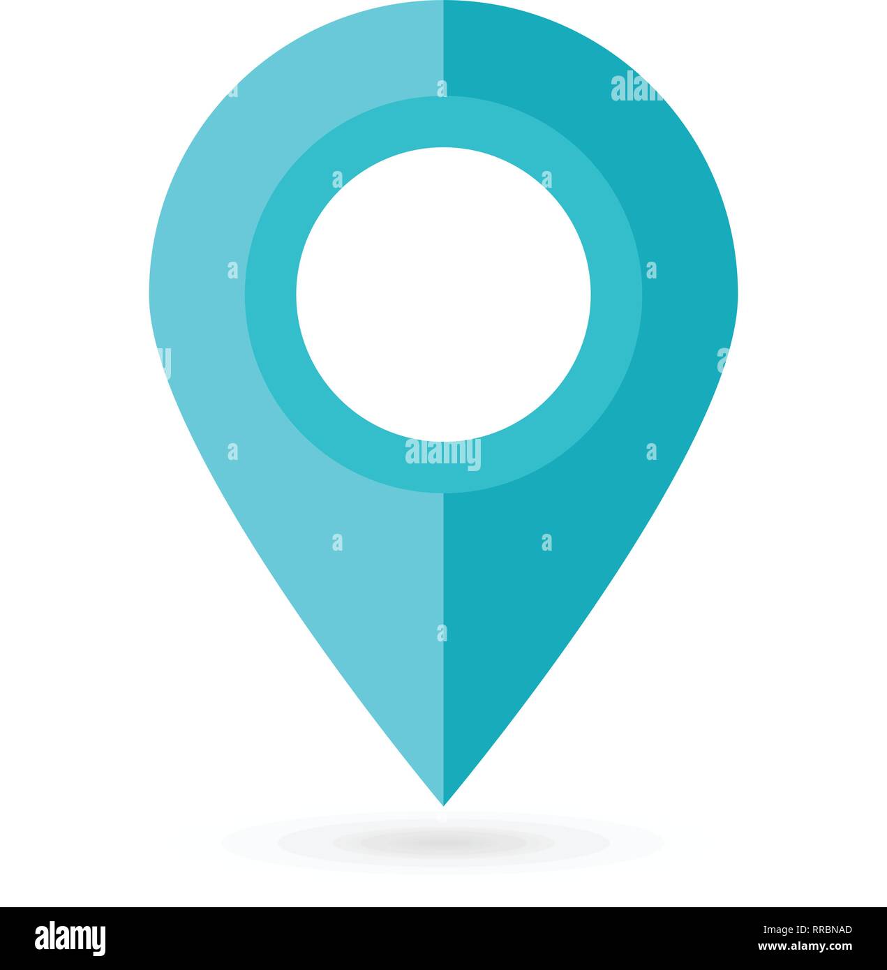 Location pin. Map pin flat icon vector design Stock Vector Image & Art ...