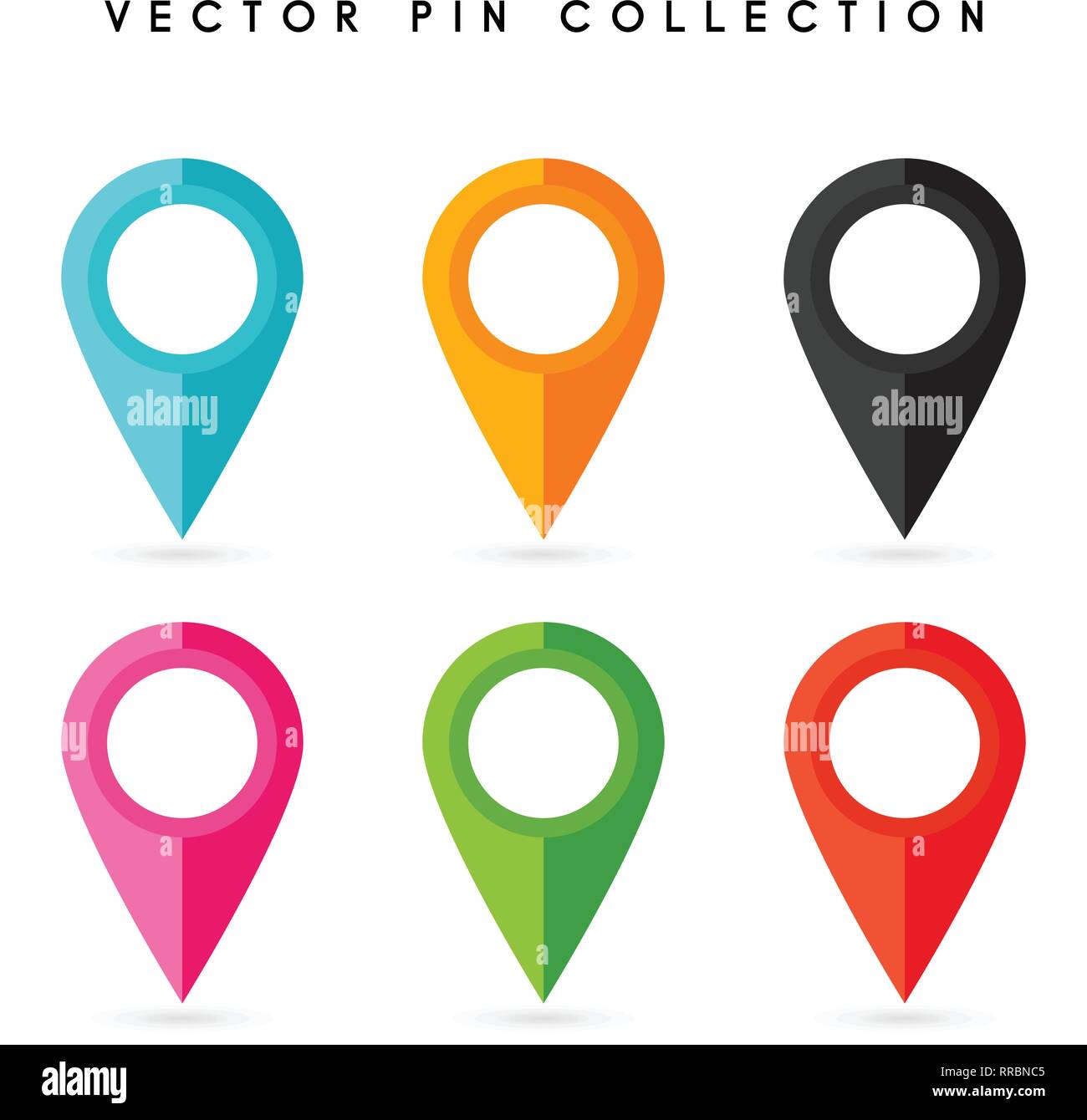 Location pin. Map pin flat icon vector design Stock Vector Image & Art ...